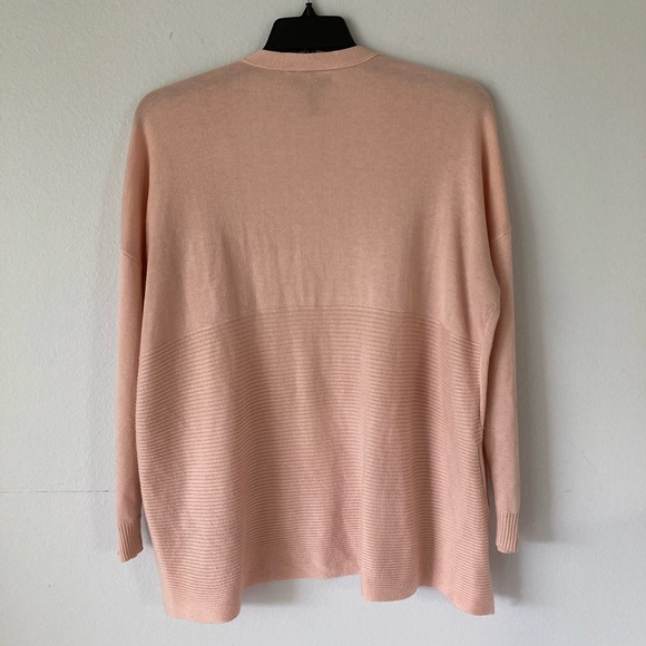 Lane Bryant Womens Cardigan Sweater Peach Long Sleeve Open Front Ribbed Sz 14/16 - Picture 6 of 8